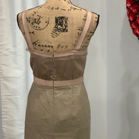 Ann Taylor Loft dress size 4P ribbon mesh detail - Picture 5 of 9